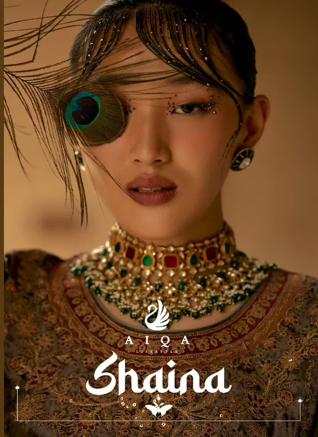 Shaina By Aiqa Velvet Embroidery Winter Wear Salwar Kameez Suppliers In India